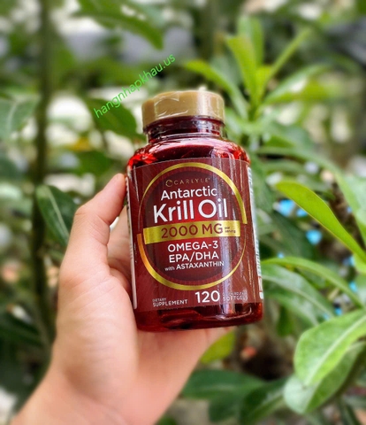 Dầu nhuyễn thể Nam Cực Antarctic Krill Oil 2000 mg (120 viên) - MADE IN USA.