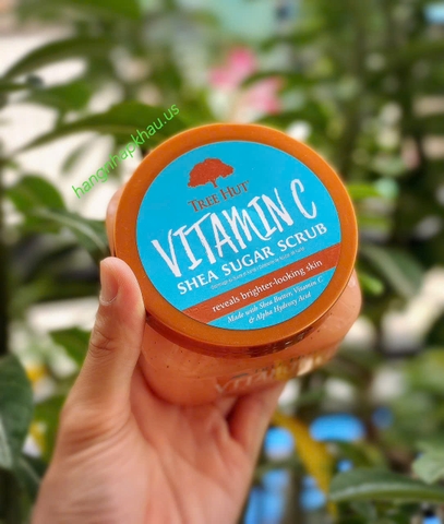 Tẩy tế bào chết Tree Hut Shea Sugar Scrub - Vitamin C (510g) - MADE IN USA.