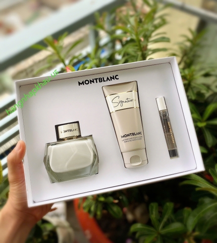 Gift set Montblanc Signature EDP (3pcs) - MADE IN FRANCE.