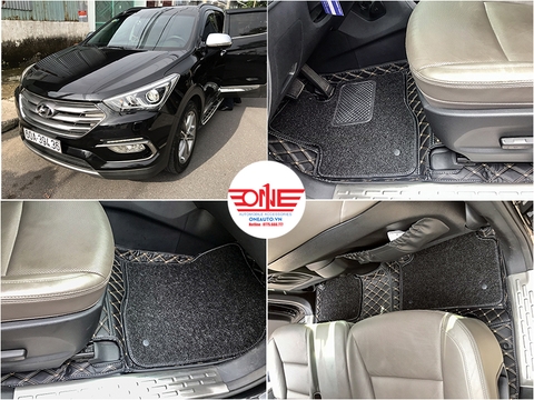 Xem Ngay! Những Mẫu Thảm Lót Sàn 5D,6D Xe Hyundai Santafe Hot nhất 2020.