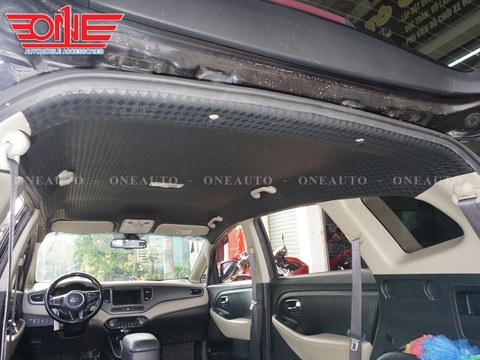 Bọc trần ô tô KIA Rondo chất liệu da vân ép mới nhất !
