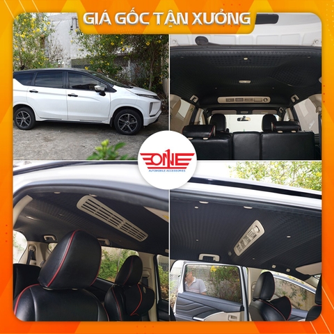 Bọc trần da ép họa tiết cho xe Mitsubishi Xpander