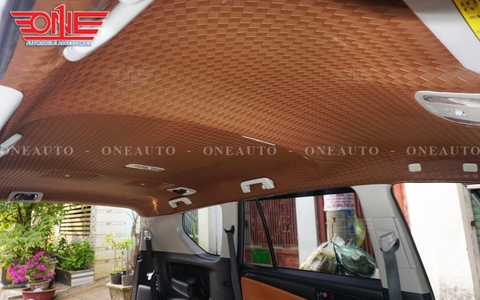 Bọc trần ô tô Toyota Innova chất liệu da vân ép mới nhất !