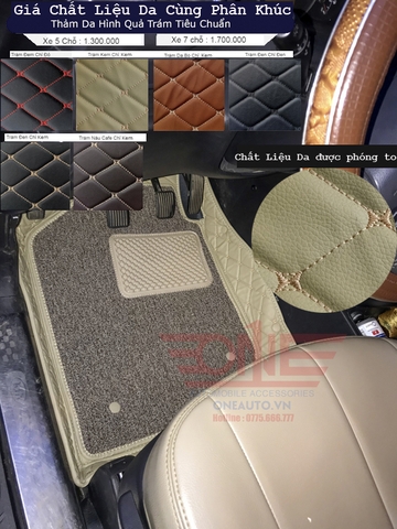 Thảm Lót Sàn Da Cao Cấp KIA CARENS (Form cũ)