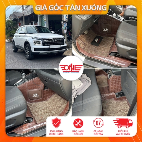Thảm lót sàn ô tô Hyundai Venue 8D Tràn viền cửa