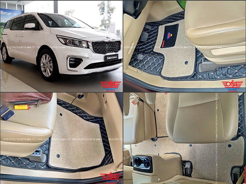 Thảm Lót Sàn Kia sedona 2017-2019 MPV (7 chỗ)