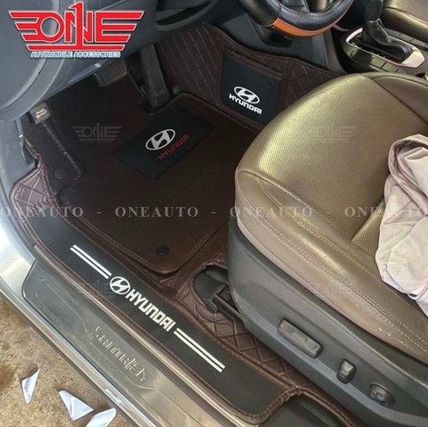 Thảm lót sàn ô tô 8D tràn viền xe Hyundai SantaFe 2013 - 2018