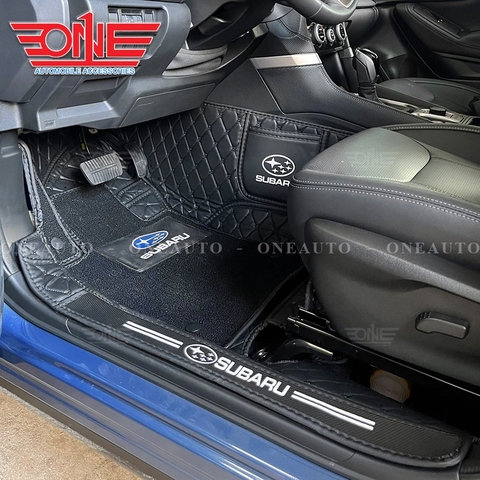 Thảm lót sàn tô 8D Subaru Forester mẫu mới phủ viền cửa