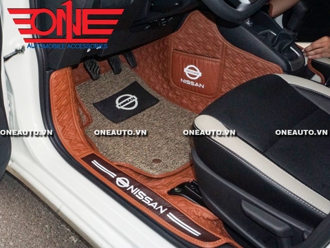Thảm lót sàn ô tô 8D Nissan Almera Full viền cửa