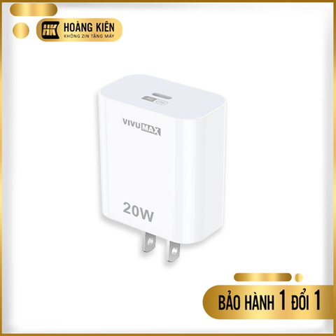 Củ sạc nhanh cổng PD Type C Vivumax PD20 20W