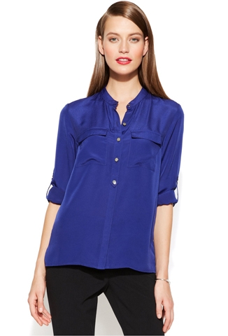 Áo xếp li Collar & Ruffle của Asos