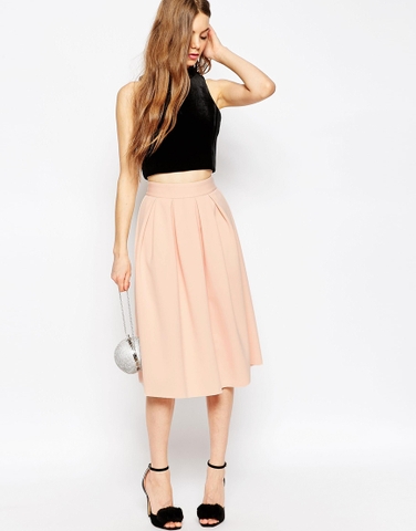 Chân váy Midi Pleated