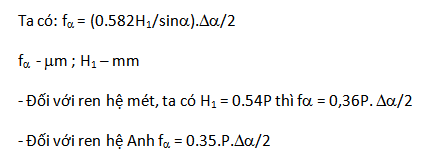 sai số nửa góc