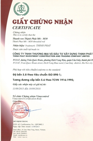 kiểm định chất lượng thanh ty ren