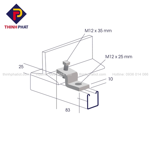 Kẹp Unistrut 04