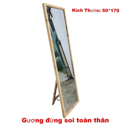 Gương Đứng Soi Toàn Thân, Khung Gỗ thông nhập khẩu