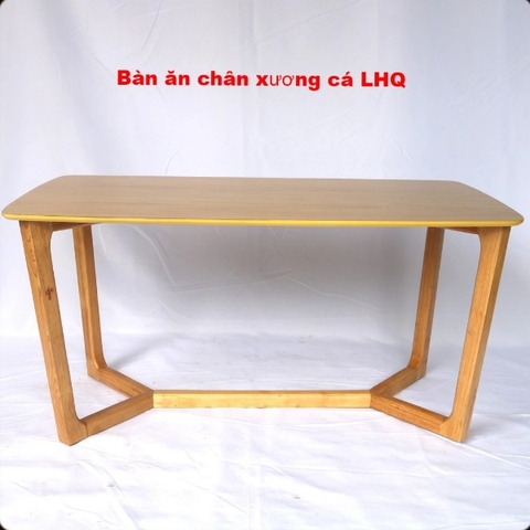 Bàn ăn gỗ cao su, Chân hình chữ M, Tháo ráp nhanh, Bán chạy