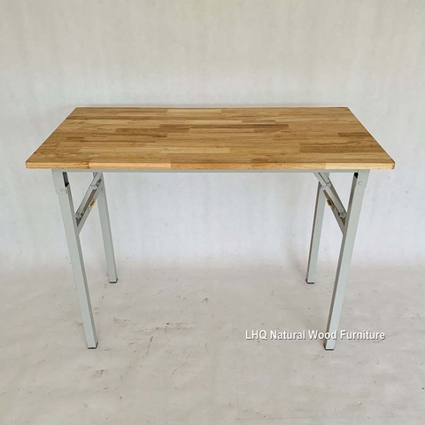 Bàn làm việc 1m, Chân sắt gấp gọn, Khung sơn tĩnh điện, Giá rẻ