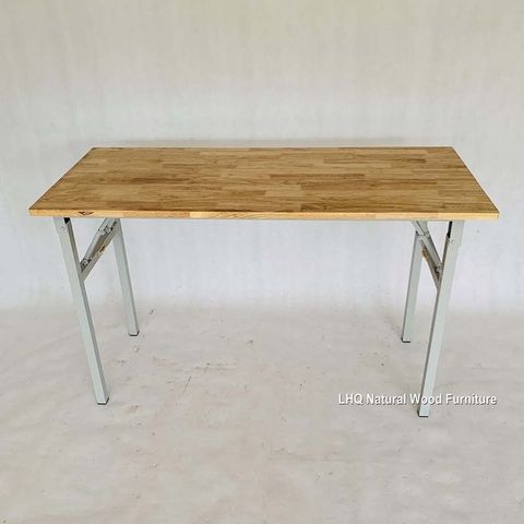 Bàn làm việc 1m2, Khung sắt sơn tĩnh điện, Gấp chân tiện lợi