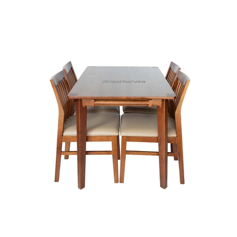 Bộ bàn ăn đẹp Bingo, Gỗ tự nhiên, Hoàn thiện kỹ, Sơn PU, Bán chạy 2024