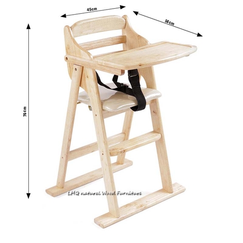 Ghế ngồi ăn bột, Gỗ tự nhiên, Gấp gọn đơn giản, Bán chạy