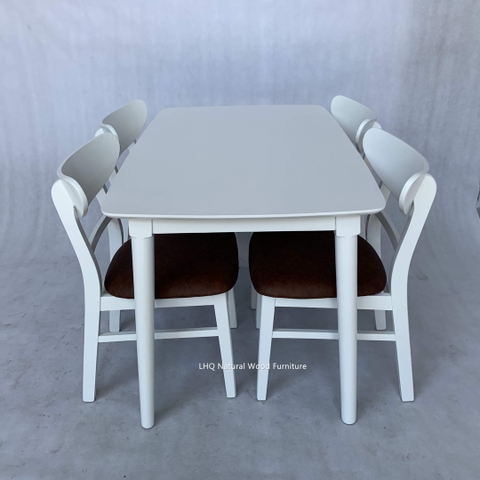 Bộ bàn ăn 4 ghế bán chạy, Ghế Mango gỗ, Được yêu thích nhất 2024