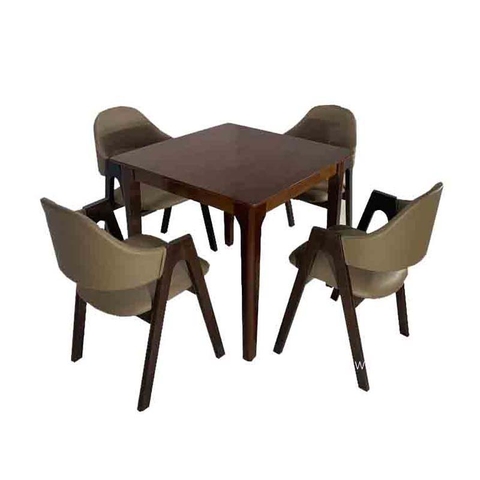 Bộ bàn ăn đẹp 4 ghế chữ A, Thiết kế thời thượng, Gỗ cao su, Bán chạy
