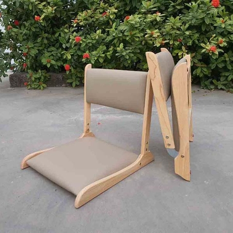 Ghế ngồi bệt, Gỗ cao su tự nhiên, Gấp gọn dễ dàng, Giá rẻ