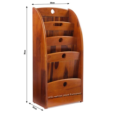 Kệ để báo, Thiết kế tháo ráp, gỗ tự nhiên, Bảo hành mọt