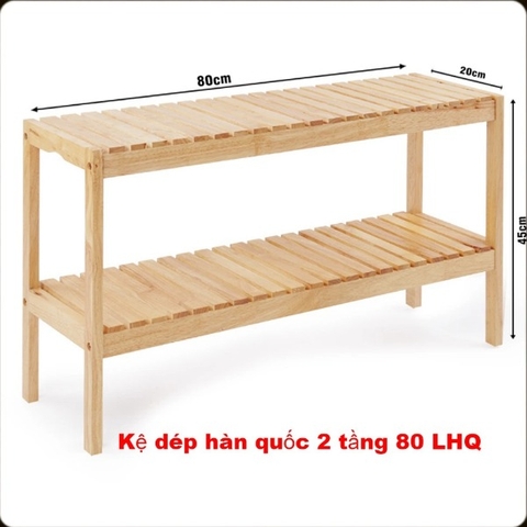 Kệ để giày dép 2T80, Gỗ cao su, Hoàn thiện kỹ, Bán chạy 2024