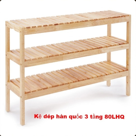 Kệ để giày dép 3T80, Gỗ cao su, Tháo ráp nhanh, Giá rẻ