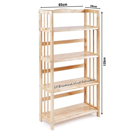 Kệ sách 4 Tầng 65cm, Tháo ráp nhanh, Kết cấu chắc, Sử dụng bền