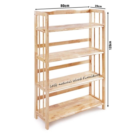 Kệ sách 4 Tầng 80cm, Chất lượng xuất khẩu, Giá rẻ, Bảo hành