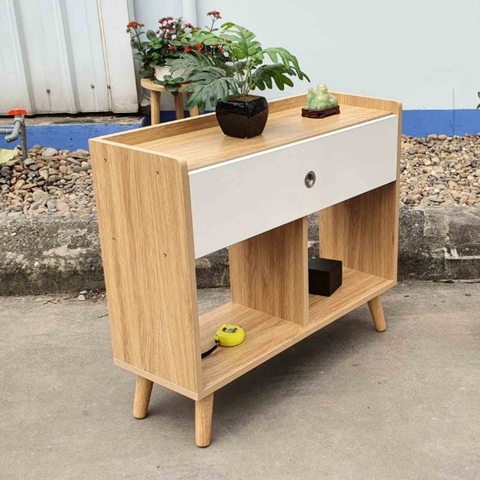 Kệ trang trí 2 tầng 70, Gỗ MDF chống xước, Tháo ráp, Giá rẻ