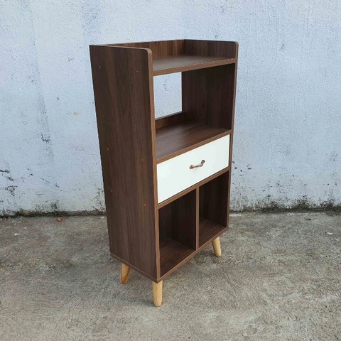 Kệ trang trí 3 tầng 50, Gỗ MDF chống trầy, Tháo ráp nhanh