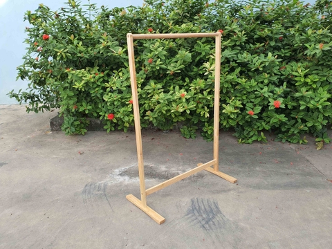 Kệ treo quần áo đơn, Gỗ tự nhiên, Tháo ráp đơn giản, Giá rẻ