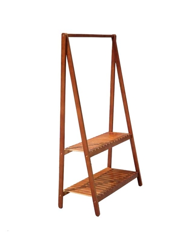 Kệ treo quần áo chữ A, Có 2 tầng, Gỗ tự nhiên, Bán chạy 2024