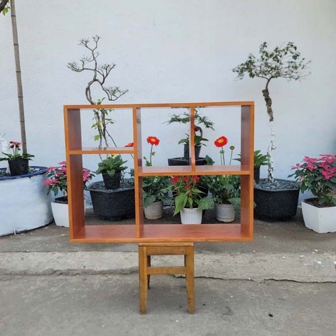 Kệ treo tường rộng 80cm, Gỗ cao su tự nhiên, Tháo ráp nhanh, Bảo hành