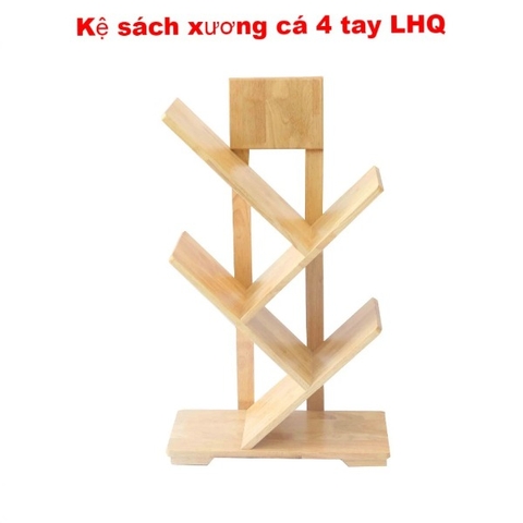 Kệ sách xương cá 4 tay, Tháo ráp tiện lợi, Tiết kiệm vận chuyển
