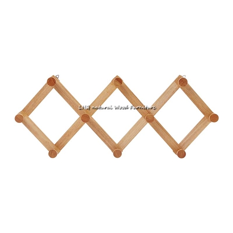 Móc treo quần áo 5, gỗ tự nhiên, xếp gọn dễ dàng, bán chạy 2024