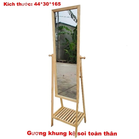 Gương Khung Đứng, Soi Toàn Thân, Khung gỗ tháo ráp, Giá rẻ