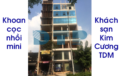 Khoan cọc nhồi cho dự án cải tạo Khách Sạn Kim Cương,