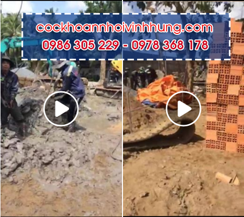 Thi công cọc nhồi D400 công trình trường học TP Trà Vinh