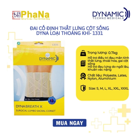 Đai lưng thoáng khí DYNA - 1331