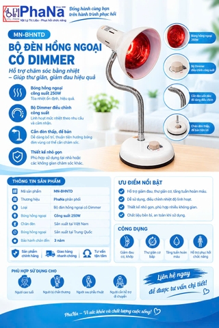 MN-BHNTD - Bộ Đèn Hồng Ngoại Có Dimmer