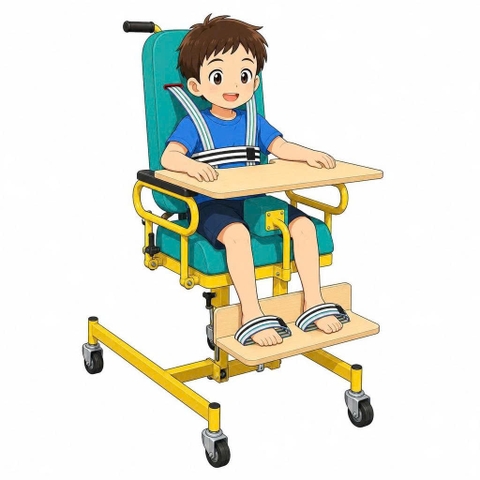 PN49M1 - Ghế ngồi trẻ khuyết tật tam giác ngã nằm