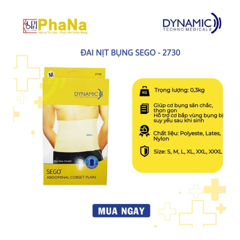 Đai nịt bụng | Đai nịt bụng Sego (Hàng nhập Ấn Độ) - 2730