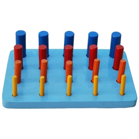 MN-XTND - Xếp trụ tròn nhỏ dần tập người khiếm khuyết vận động bàn tay