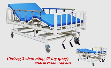 PN-0140 - Giường y tế tay quay 3 chức năng