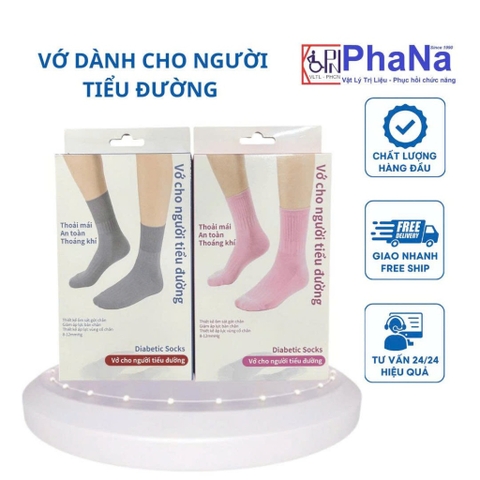 Vớ Dành Riêng Cho Đôi Chân Người Tiểu Đường - Áp Lực Thấp và Chống Trượt Hiệu Quả